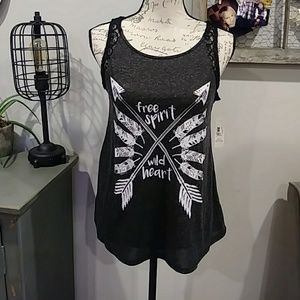 4for $15 nwt boho lace back tank